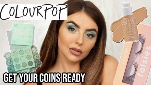 'Testing COLOURPOP makeup! Full face of FIRST IMPRESSIONS! (woo) [CLOSE UP 4K]'