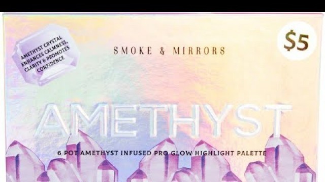 'Review for : Amethyst eye shadow palette- smoke & mirrors $5.00 (⭐⭐⭐⭐⭐)'