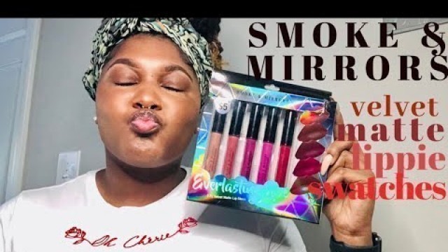 'Smoke & Mirrors Velvet Matte Lippie Swatches | NaturallyHairForYou'