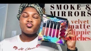 'Smoke & Mirrors Velvet Matte Lippie Swatches | NaturallyHairForYou'