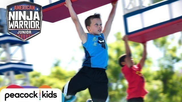 'AMERICAN NINJA WARRIOR JUNIOR | Paxton from Ninja Kidz TV Hangs on for the Win!'