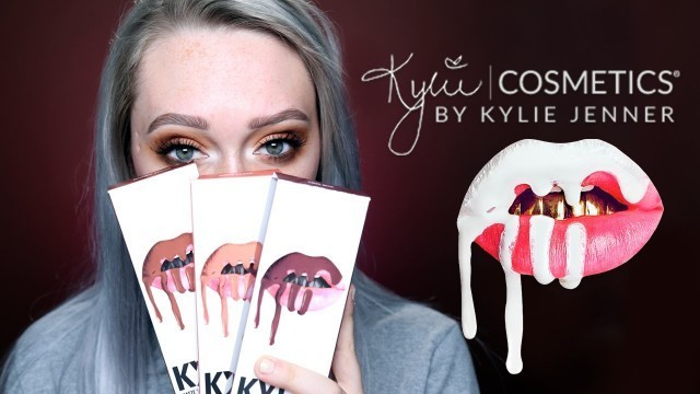 'Kylie Cosmetics Lip Swatches | Dirty Peach, Brown Sugar & Love Bite | JkissaMakeup'