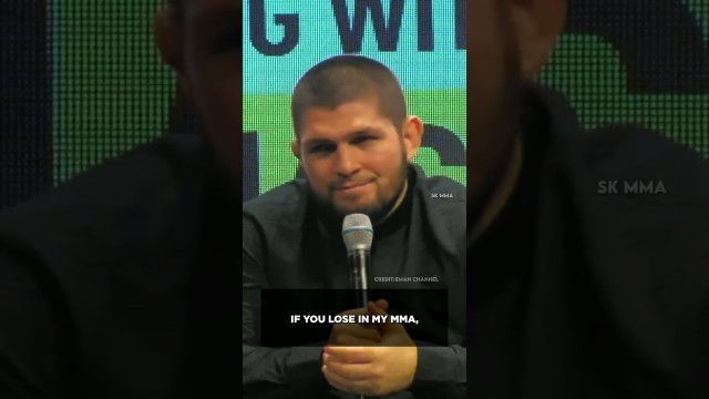 'Khabib \"I don\'t want my kids become MMA fighter\" #khabib #shorts'