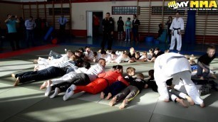 'UFC Fighters Having Fun With Kids at MMA Training'