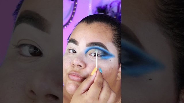 'Maquillaje GLAM para PARPADOS CAIDOS en tonos azules