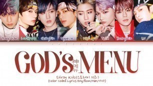 'Stray Kids \"God\'s Menu (神메뉴)\" (Color Coded Lyrics Eng/Rom/Han/가사)'