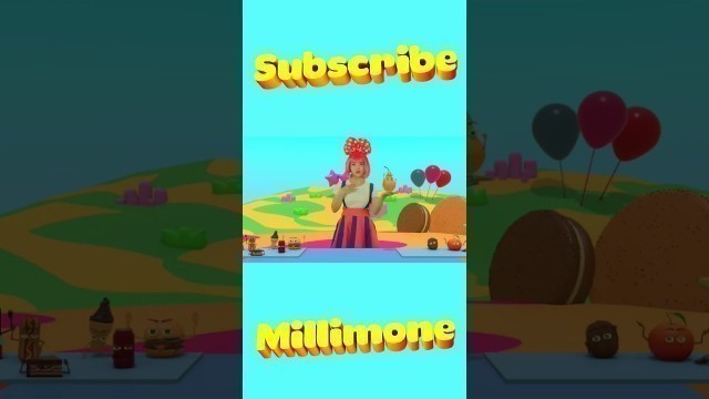 'Healthy and unhealthy food | Millimone #kidssongs #nurseryrhymes #kidsvideo #cartoon #animals #abc'