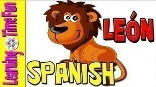 'Animal Names in SPANISH for Kids (Learn Spanish Vocabulary)'