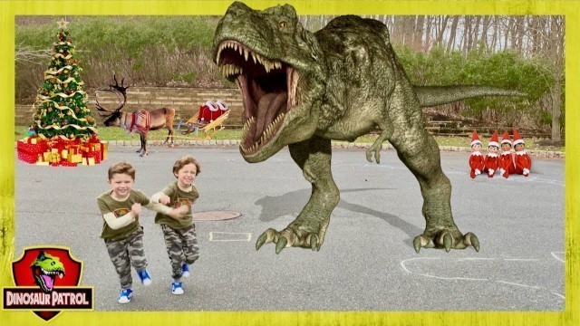 'Dinosaur Patrol Save Christmas | Giant T Rex Christmas Stories for Kids | Dinosaurs for Kids'