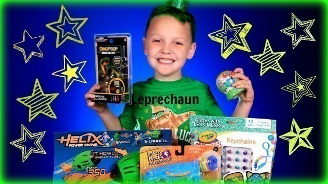 'Leprechaun Huge Surprise Treasure and Toy Opening! Dino Poop, Crayola Crafts, Hobby Kids Toys'