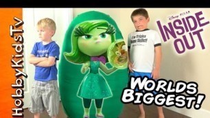 'Whats in this GIANT DISGUST Inside Out Surprise Egg?'