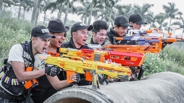 'LTT Game Nerf War : Captain SWAT Warriors SEAL X Nerf Guns Fight Inhuman Secret Agent'