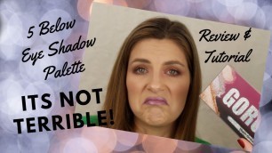'Testing 5 Below Eyeshadow | $5 Eye Shadow Palette | Smoke and Mirrors \"Gorgeous\" Palette'