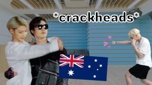 'stray kids aussie line peak ✨chaotic energy✨ for 8 minutes straight'