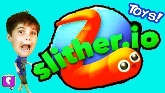'We Play Slither.io and Open Toys! Video Game Play by HobbyKidsTV'