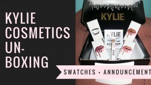 'UNBOXING ft. KYLIE Cosmetic| Lip Kits, KyShadows + ANNOUNCEMENT!'