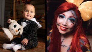 'Sally (Nightmare Before Christmas) MAKEUP + COSTUMES | Sally & Jack'