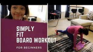 'Simply fit board | Quick and easy cardio workouts for beginners.'