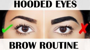 'HOW TO: HOODED EYES EYEBROW TUTORIAL | BEGINNER FRIENDLY'