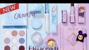 'DISNEY FROZEN II ANNA & ELSA COLOURPOP ENTIRE COLLECTION | Unboxing, Review, and Tutorial'