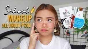 'TIPID SCHOOL Makeup For TEENS  (All Under 200 PESOS) | ZIA'