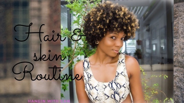 'GET READY WITH ME/ CURLY HAIR + SKIN ROUTINE/MAKEUP'
