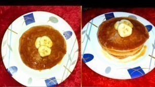 'Banana pancake recipe without maida/ super easy breakfast pancake/ healthy food #pancake #banana'