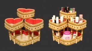 'DIY Makeup Storage Ideas | Makeup Organizer | Makeup Storage From Ice Cream Stick'