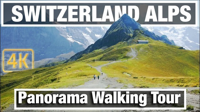 '4K City Walks: Mannlichen Switzerland Mountains - Virtual Walk Walking Treadmill Video'