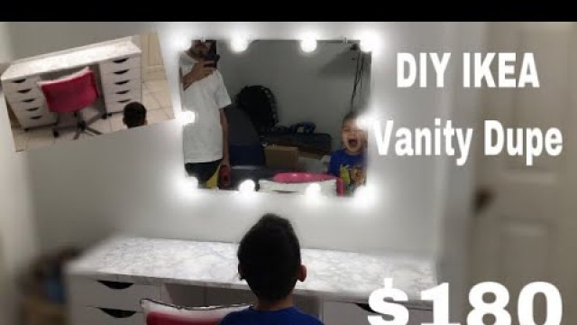 'DIY IKEA VANITY DUPE $180'
