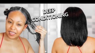 'BEST WAY TO PREPOO/DEEP CONDITION RELAXED HAIR - Winter Relaxed hair Care'