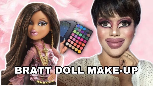 'I TRIED THE BRATZ DOLL MAKEUP | May pagka creepy | ENJ FUENTES'
