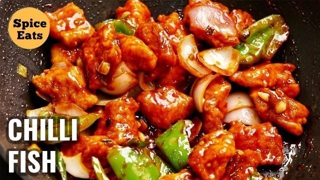 'CHILLI FISH | CHILLI FISH RECIPE | RESTAURANT STYLE CHILLI FISH'