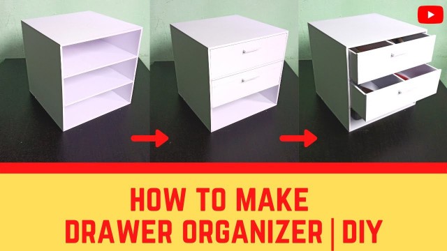 'How To Make Drawer Organizer/Desk Organizer | Easy DIY | Foam Board Model | The ArchiZant'