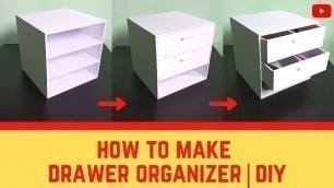 'How To Make Drawer Organizer/Desk Organizer | Easy DIY | Foam Board Model | The ArchiZant'