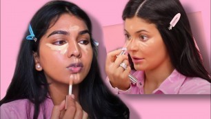'INDIAN GIRL TRIES KYLIE JENNER\'s MAKEUP VIDEO.'