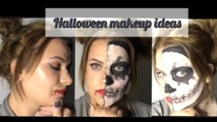 'EASY SKELETON MAKEUP IDEAS // 2020 // #skeletonmakeup #halloweenmakeup #turorial'