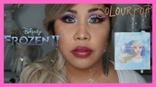 'DISNEY FROZEN II X COLOURPOP, ELSA COLLECTION| REVIEW+TUTORIAL| Christmas edition 2019'