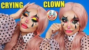 'CRYBABY CLOWN HALLOWEEN MAKEUP TUTORIAL 2020'