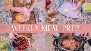 'WEEKLY MEAL PREP // HEALTHY FAMILY DINNER IDEAS // DANIEL FAST FRIENDLY FOOD'