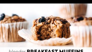 'Blender Breakfast Muffins (vegan + gluten-free)'