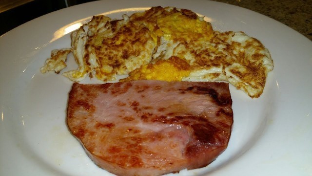 'Ham Steak & Eggs Recipe'