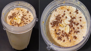 'Easy Breakfast Banana Oat Smoothie | Healthy & delish Banana Oatmeal Smoothie for Weightloss'