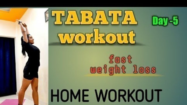 'DAY 5 | HOME TABATA WORKOUT | Full body TABATA workout'