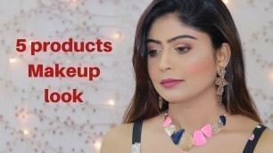 '5 Products Makeup Look | Teenagers Makeup Tutorial | Rinkal Soni'