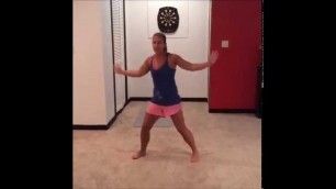 'Stacy Ritter Cize Video - Not a Dancer!'