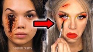 'Makeup Artist Tries 5 MINUTE CRAFTS SFX Hacks'