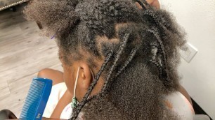 'How to remove plaits from kids hair'