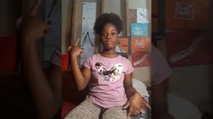 'Natural hair care my first video'