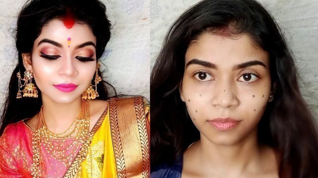 'How to hide dark spots/scars/mini bumps/acne pimple with makeup|How to look flawless with makeup|'